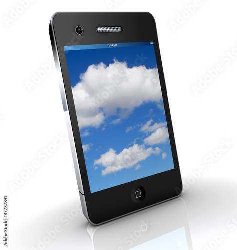 Illustration: smartphone cloud smartphone cloud
