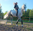 Girl on a horse