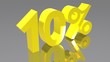 10% - Dieci percento - Ten percent