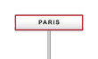 Panneau ville paris