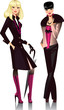 fashionable glamour women