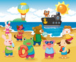 Beach Animal Party Beach Animal Party