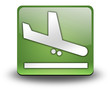 Green 3D Effect Icon "Airport Arrivals"