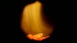 Flamme einer Holzheizung