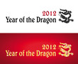 2012 Year of the Dragon design elements