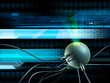 Illustration: High technology background High technology background