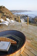 Terraza junto al mar