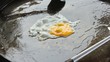 Fried egg in oil