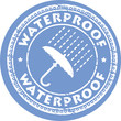 Stamp with text Waterproof, vector illustration