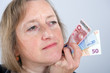 Photo: woman with money woman with money