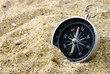 Compass and sand Compass and sand