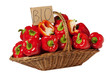 Basket of Red Peppers Basket of Red Peppers