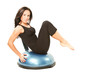 fitness žena make rozt&aacute;hnout na j&oacute;gu představuj&iacute;