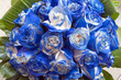 Photo: A bouquet of blue roses A bouquet of blue roses