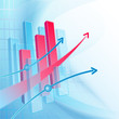 Abstract business background with chart
