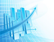 Vektor: Abstract business background with chart Abstract business background with chart