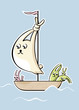 Brave and curious bunnies at the escape ship