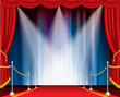 red stage spots