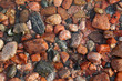 closeup stones on sea shore