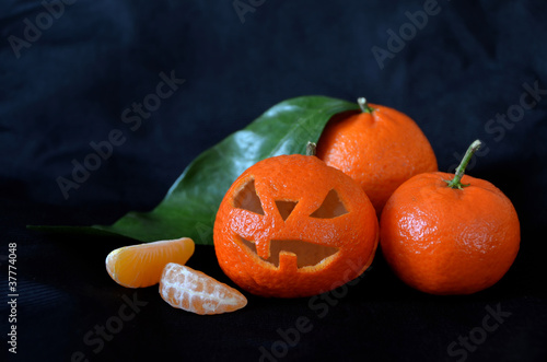 Photo: Clémentine en déguisement d'Halloween Clémentine en déguisement d'Halloween