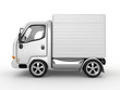 3D White Van isolated 3D White Van isolated