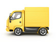 3D Yellow Van isolated 3D Yellow Van isolated