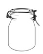 Glass jar