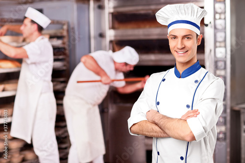 Photo: Portrait of a chef standing Portrait of a chef standing