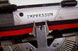 Impressum Schreibmaschine