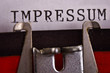 Foto: Impressum Schreibmaschine Makro Impressum Schreibmaschine Makro