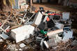 abandoned objects in an illegal dump