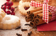 Cinnamon sticks with Christmas cookies Cinnamon sticks with Christmas cookies