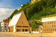 Vaduz - parliament of Liechtenstein and castle Vaduz - parliament of Liechtenstein and castle