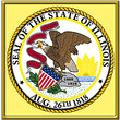 usa ststes county city illinois coat emblem seal