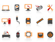computer equipment icon color series