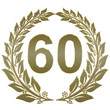 Lorbeerkranz geschlossen Gold - 60