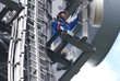 Foto: Arbeiten am Mast Arbeiten am Mast