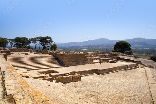 Foto: Archaelogical Site at Phaistos Palace Crete Greece Archaelogical Site at Phaistos Palace Crete Greece