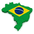 3D Map of Brazil