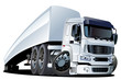 vector cartoon semi truck