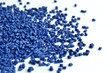 blaues Kunststoffgranulat