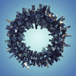 Illustration: globale Welt globale Welt