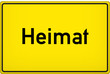 Ortsschild Heimat