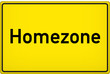 Schild Homezone