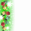 Background with traditional Christmas decoration