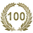 Lorbeerkranz geschlossen Gold - 100
