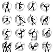 Vettoriale: Fitness woman exercise Fitness woman exercise
