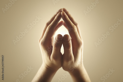 Photo: Magic energy in hands Magic energy in hands