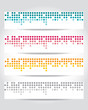 Vector: vector set of header design vector set of header design