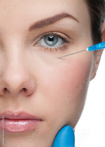 Photo: Cosmetic injection of botox Cosmetic injection of botox